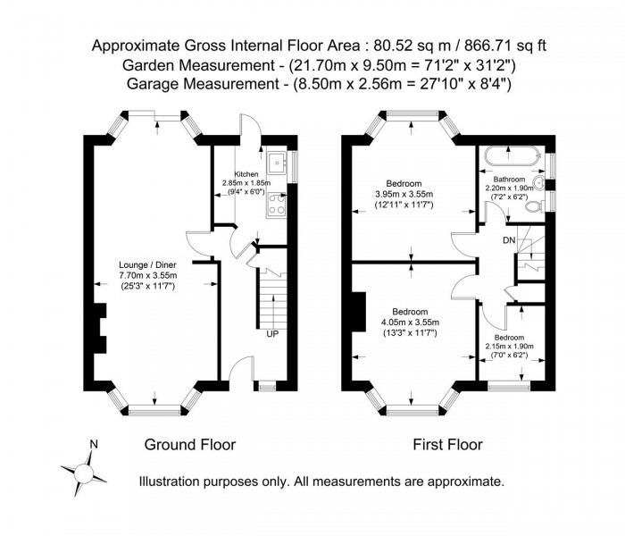Floorplans For Colbrook Close, Hayes