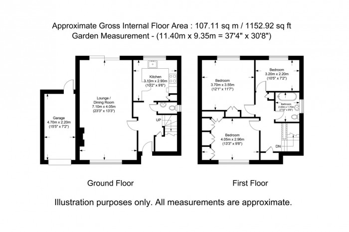 Floorplans For Croft Close, Uxbridge