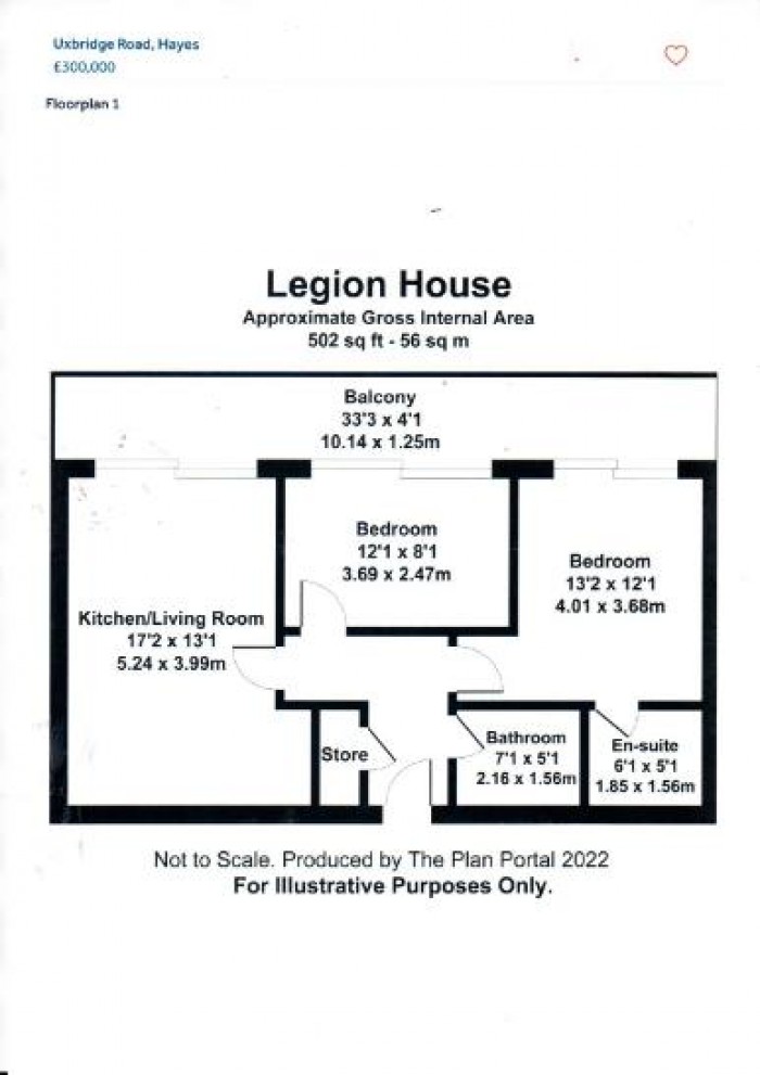 Floorplans For Uxbridge Road, Hayes