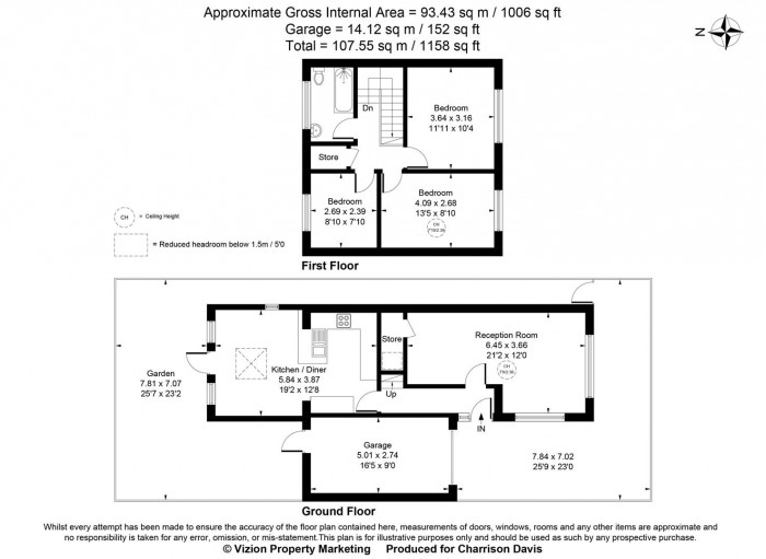 Floorplans For Ratcliffe Close, Uxbridge