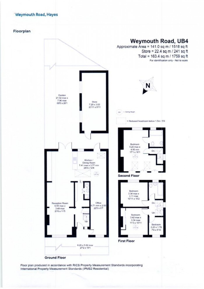 Floorplans For Weymouth Road, Hayes