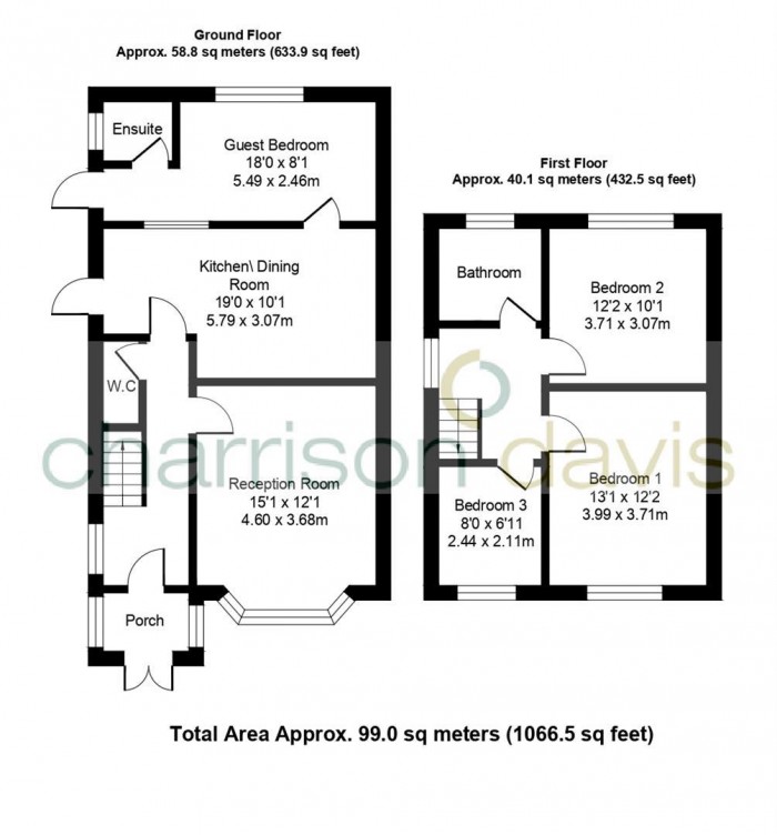 Floorplans For Kingshill Avenue, Northolt