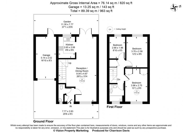 Floorplans For Raywood Close, Harlington