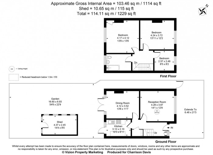 Floorplans For Dawley Avenue, Uxbridge