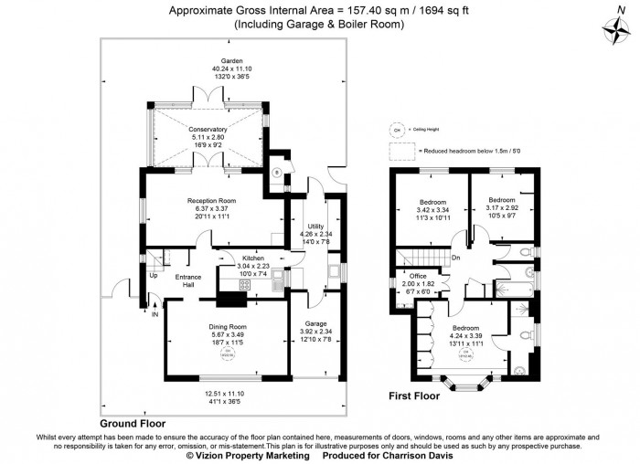 Floorplans For Tudor Way, Uxbridge