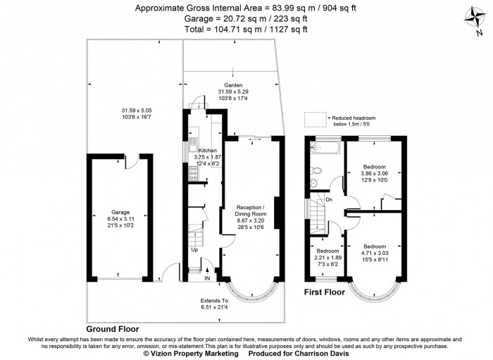 Floorplans For Croyde Avenue, Hayes