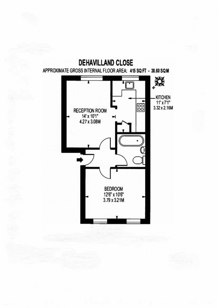 Floorplans For Dehavilland Close, Northolt