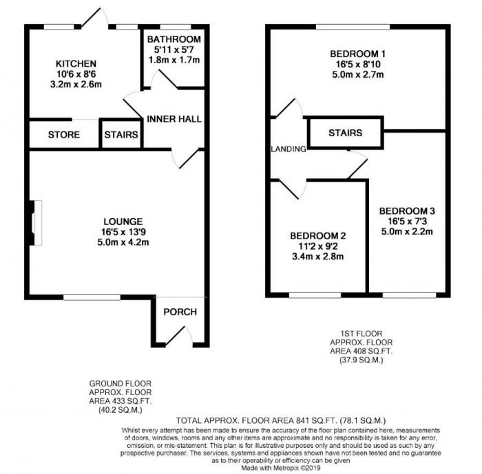 Floorplans For Bell Avenue, West Drayton