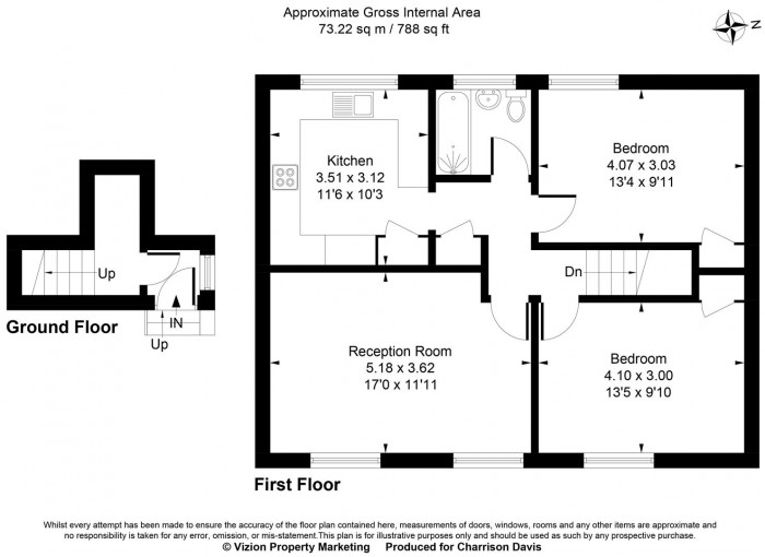 Floorplans For Down Way, Northolt