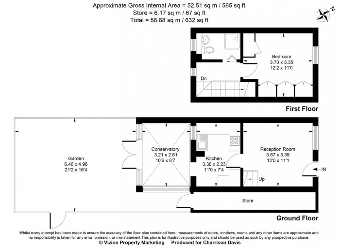 Floorplans For Salcombe Way, Hayes